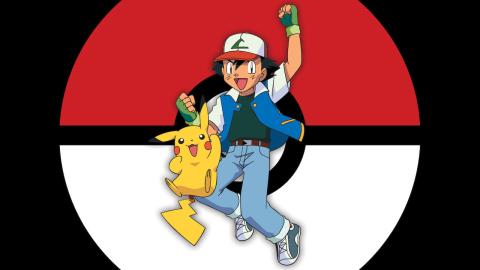 Asher and Pikachu from Pokemon series