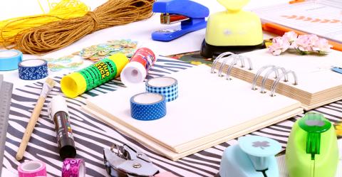 groups of craft supplies 