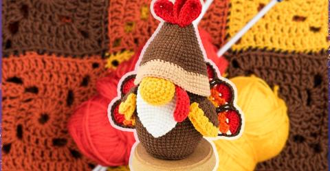 Crochet Along: Thanksgiving Turkey Gnome