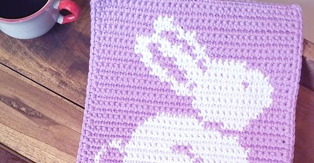Crochet Along: Tapestry Crochet Bunny Potholder