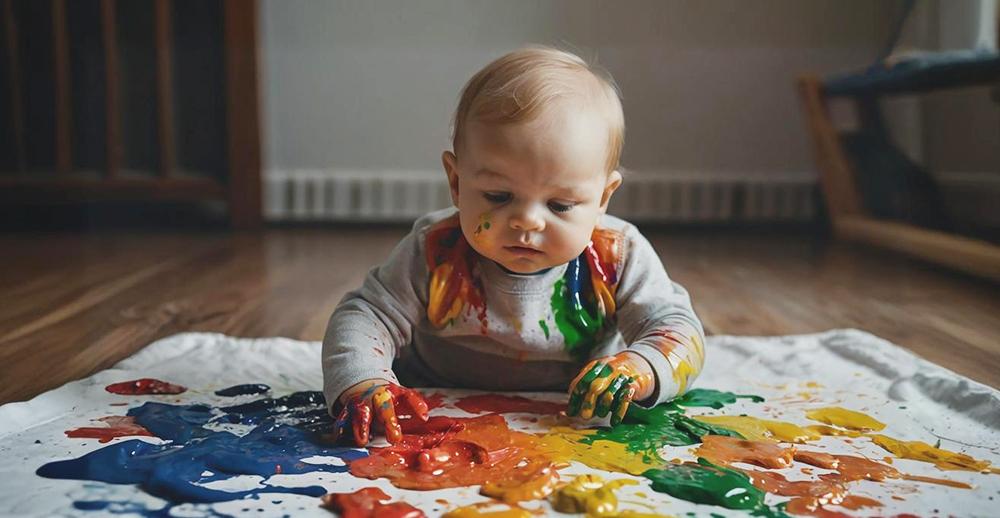 Tummy Time Painting